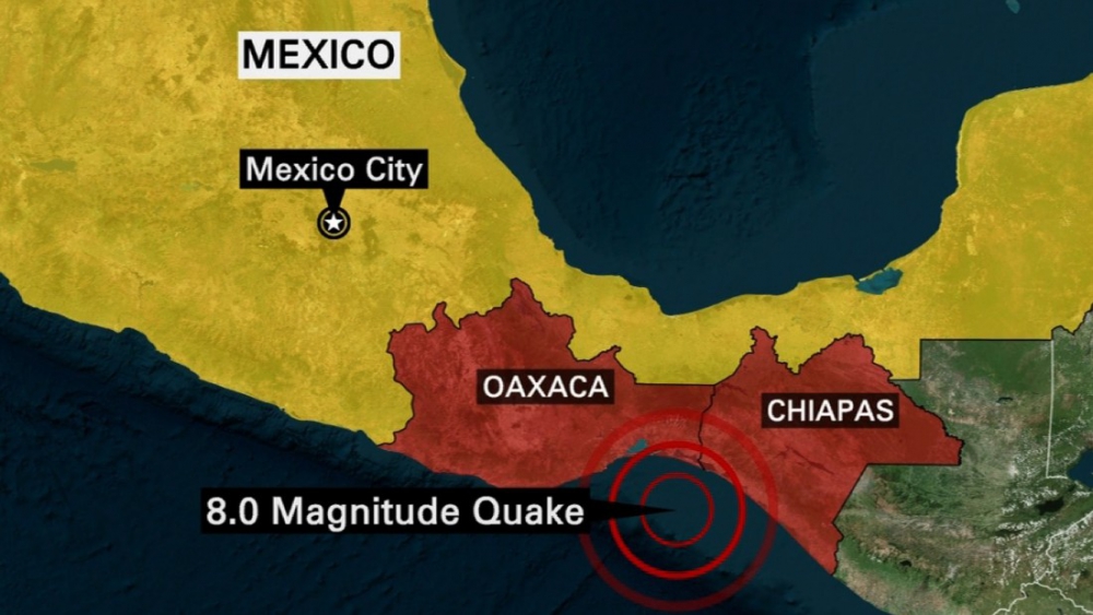 Мексикийн эрэглүү маш хүчтэй цунами ирж байна